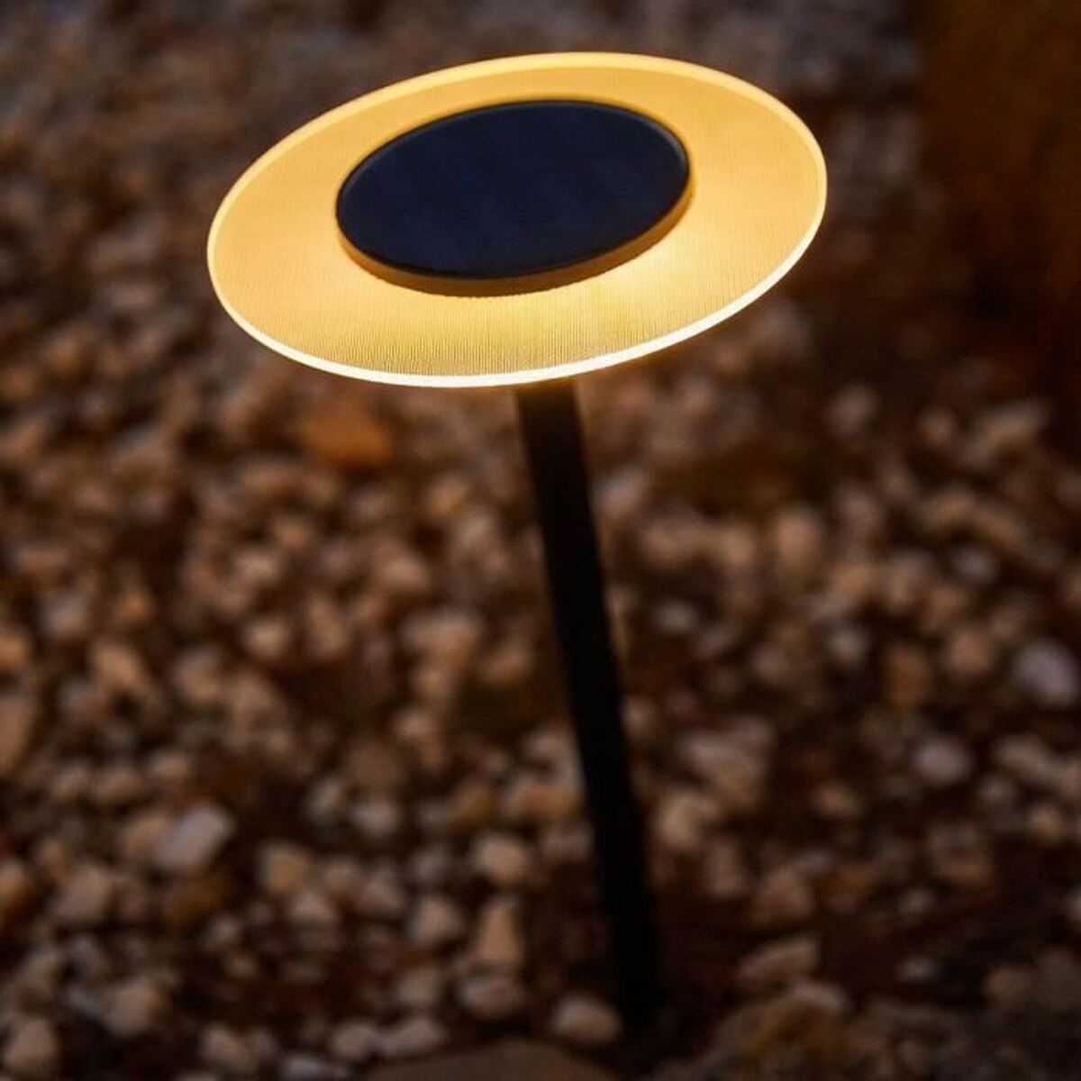 Solcellelampe Lumisky Grå